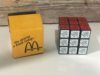 Vintage Mcdonalds Rubiks Cube Game 1980 