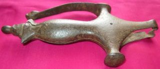 1850 ' s Indian Antique Old Hand Crafted Iron Sword Hilt Handle 8