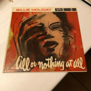 . Billie Holiday All Or Nothing At All Verve Mg V 8329 Dg