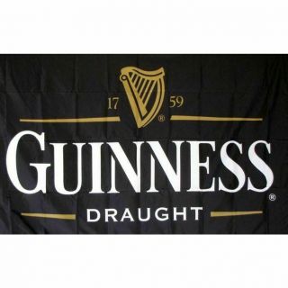 Guinness Draught Banner 90 150cm Flag Beer Promotion Advertising Sign Wall Decor