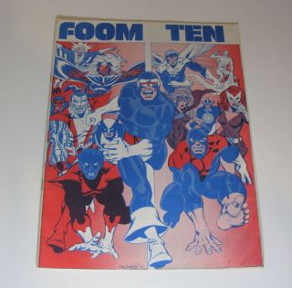 Foom 10 Marvel Fanzine Summer 1975 (1st X - Men) Pre - Dates X - Men Giant Size 1