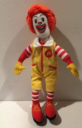 2010 Ronald Mcdonald 15 " Plush Stuffed Toy Doll