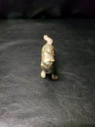 Vintage Brass Kitten Figurine 3 