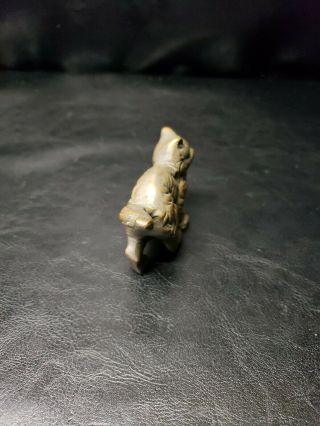 Vintage Brass Kitten Figurine 3 