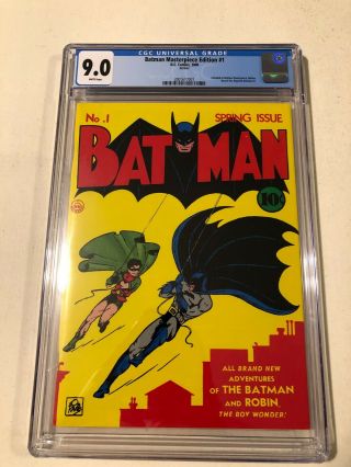 Batman 1 Cgc 9.  0 Masterpiece Edition Full Reprint