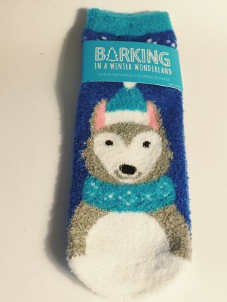 Limited Edt Siberian Husky Eskimo Dog Malamute Samoyed Winter Wonderland Socks