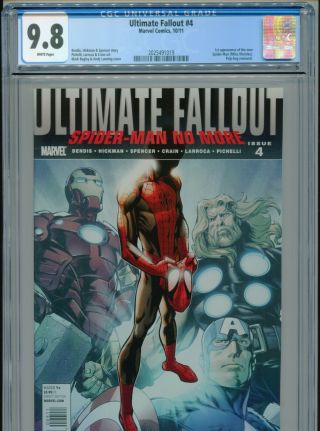 2011 Marvel Ultimate Fallout 4 1st App.  Miles Morales Spider - Man Cgc 9.  8 Box1