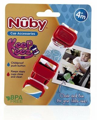 Baby Feeding - Nuby - Keepeez Adjustable Bottle/cup Strap Sky Red 92818