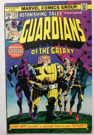 Astonishing Tales 29 Marvel 1975 Comic Book Vg/fn Guardians Of The Galaxy