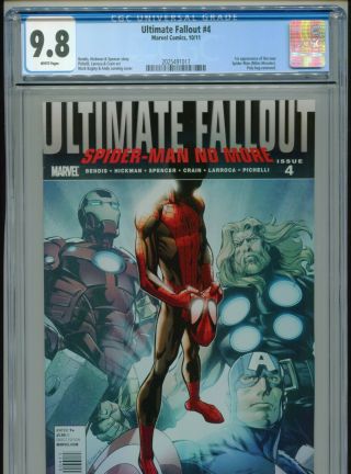 2011 Marvel Ultimate Fallout 4 1st App.  Miles Morales Spider - Man Cgc 9.  8 Box15