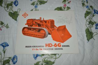 Allis Chalmers Hd - 6g Crawler Loader Dealers Brochure Yabe11 Ver35