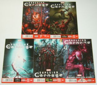 Superior Carnage 1 - 5 Vf/nm Complete Series - Marvel Comics 2 3 4 Spider - Man