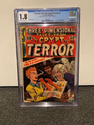 Tales From The Crypt 3 - D 2 Cgc 1.  8 Golden Age Horrir Comic Ec