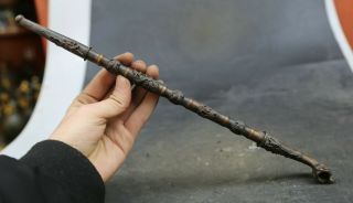 Chinese Bronze Dragon Old - Fashioned Smoke Rod Tobacco Pipe Smoking Paraphernalia