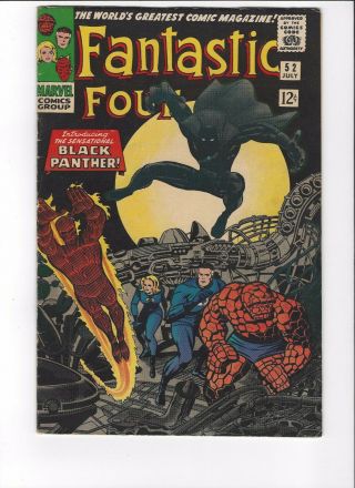 Fantastic Four 52 1st Black Panther Marvel 1966