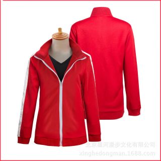 Kagerou Project Kisaragi Shintaro Red Jacket Hoodie Coat Sportswear Cosplay Cost