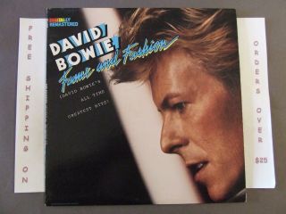 David Bowie Fame And Fashion Greatest Hits Lp W/ " Changes  Ashes To Ashes "