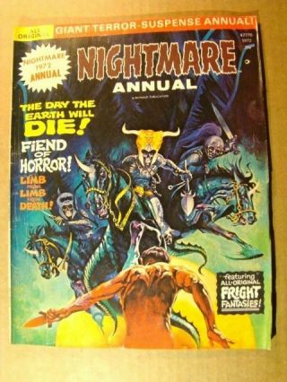 Nightmare Annual 1972 Skywald Mag Scarce Jones Art