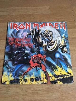 Iron Maiden,  The Number Of The Beast,  Vinyl Lp,  Emc 3400,  1982