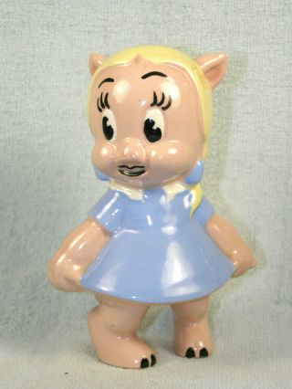 Htf Evan K.  Shaw American Pottery Warner Bros Petunia Pig Figure