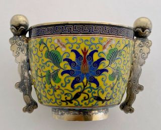 Chinese Bronze Cloisonne Rare Antique Vase/bowl