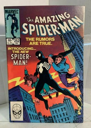 Spider - Man 252 (1984) 8.  0 Vf Stern/defalco - 1st Black Suit