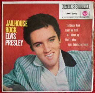 Elvis Presley - Jailhouse Rock Ep 1961 Top Rare Spanish 33 Rpm