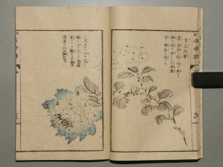 Kanga Dokugakufu Chinese Style Paintings Antique Japanese Woodblock Print Book