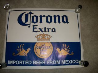 1987 Rolled Corona Extra Beer Advertising Poster 22 " X 34 "