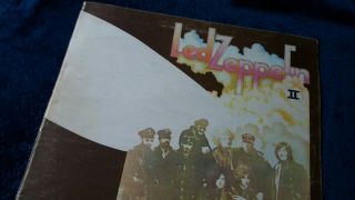 LED ZEPPELIN II 2 1969 UK ATLANTIC PLUM / ORANGE LABEL VINYL LP 7