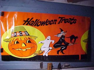 Orig 1986 Halloween Store Display Poster For Brachs Candy 4 