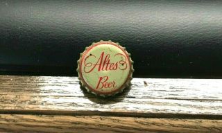 Vintage Altes Beer - Brewing Cork Bottle Cap Crown Detroit Mi Michigan