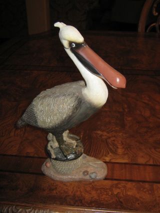 Large Pelican Sea Bird Figurine
