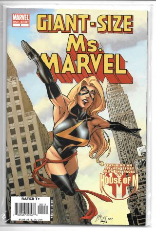 Giant - Size Ms.  Marvel 1 Nm 2006 1st Chewie/goose The Cat Captain Marvel Nm