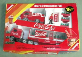Coca - Cola Set Buddy L - 15 Piece Set,  Trucks Play Figure Beverage Cases Simulated