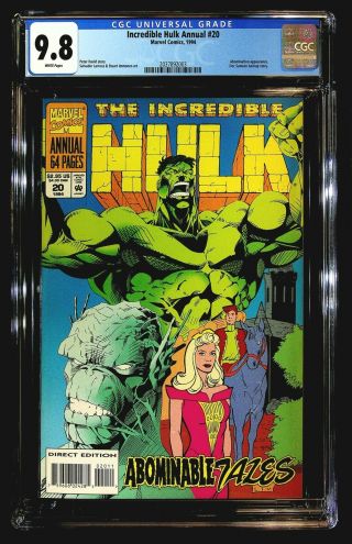 Incredible Hulk Annual 20 Cgc 9.  8 Larroca,  Immonen,  Abomination,  Doc Samson
