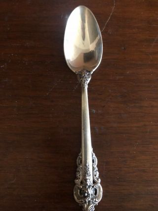 Four Wallace Grande Baroque Sterling Silver Tea Spoon 6 1/8 inches No monogram 2