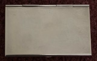 TIFFANY & CO SILVER PLATE CARD HOLDER pre owned 3