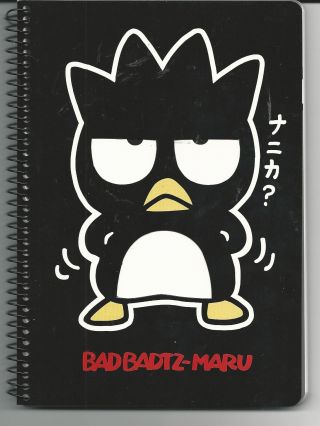Sanrio Bad Badtz Maru Spiral Notebook Die Cut
