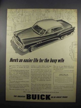 1953 Buick Car Ad - Easier Life For The Busy Wife