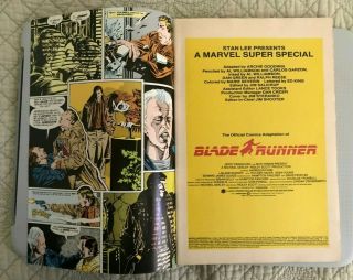 Marvel Special Blade Runner 22 September 1982 Movie Adaption 02874 3
