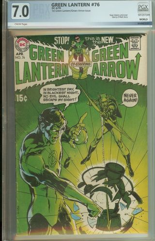 Green Lantern 76 Pgx 7.  0 Dc Key 1st Neal Adams / Green Arrow X - Over