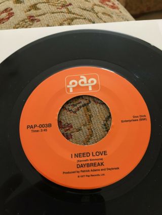 Northern Soul - Daybreak - I Need Love - P.  A.  P Records