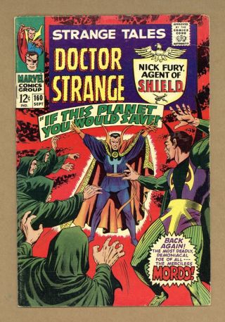 Strange Tales (1st Series) 160 1967 Vg,  4.  5