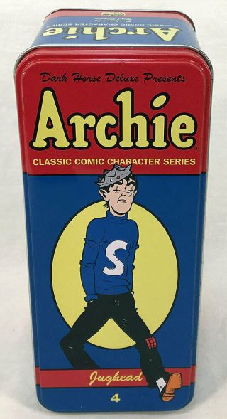 Dark Horse Deluxe Archie Comic Figurine Jughead Statue 4 Figure In Tin W/button