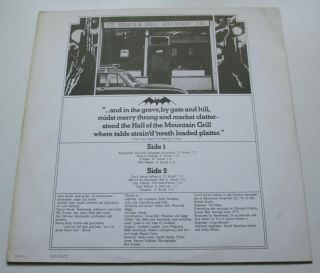 HAWKWIND ' THE HALL OF THE MOUNTAIN GRILL ' UK ORIG ' 74 W/ INNER SLEEVE - 4