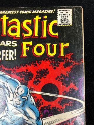 Fantastic Four 72 1968.  Silver Surfer & Watcher Appearance.  VG 4.  0 3