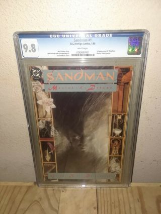 Sandman 1 Cgc 9.  8 Nm/mint Gaiman Kieth 1st Morpheus