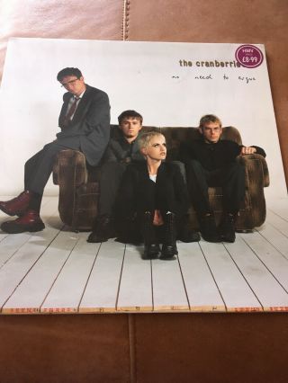The Cranberries No Need To Argue 12” Vinyl,  Envelope Sleeve