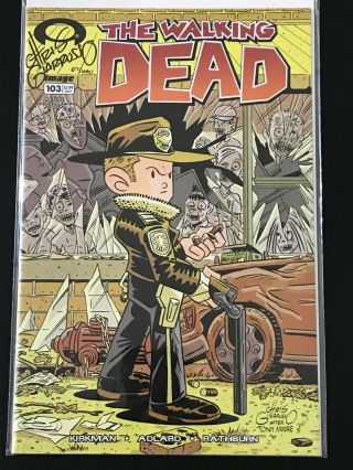 The Walking Dead 103 Chris Giarrusso Variant Signed W/ Dynamic Forces
